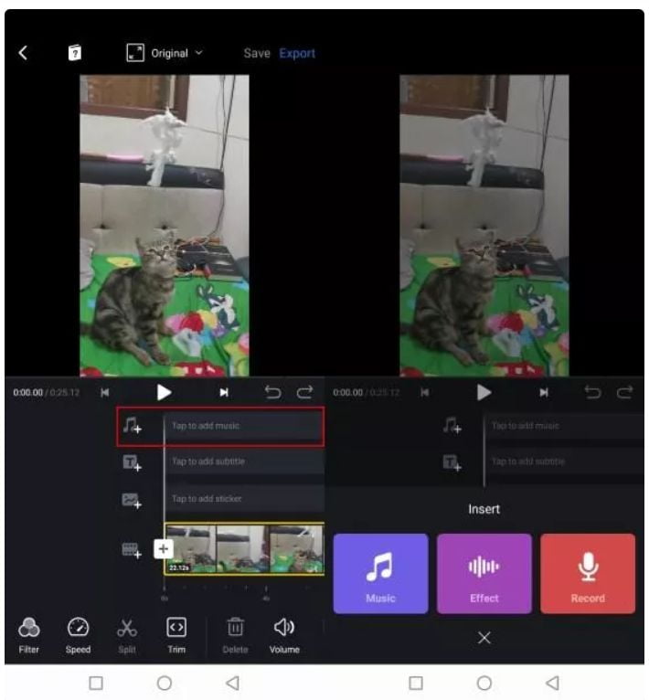 Cara Tambah Suara Latar Di Aplikasi Vn Video Editor