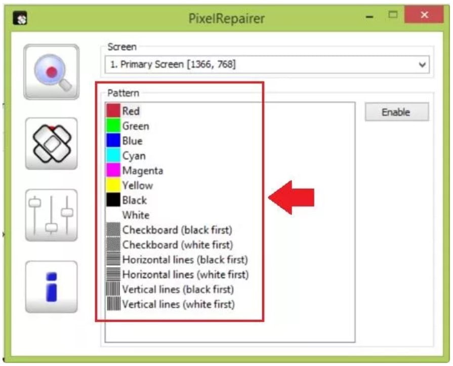 PixelRepairer 4 Software Untuk Melihat Monitor Rusak