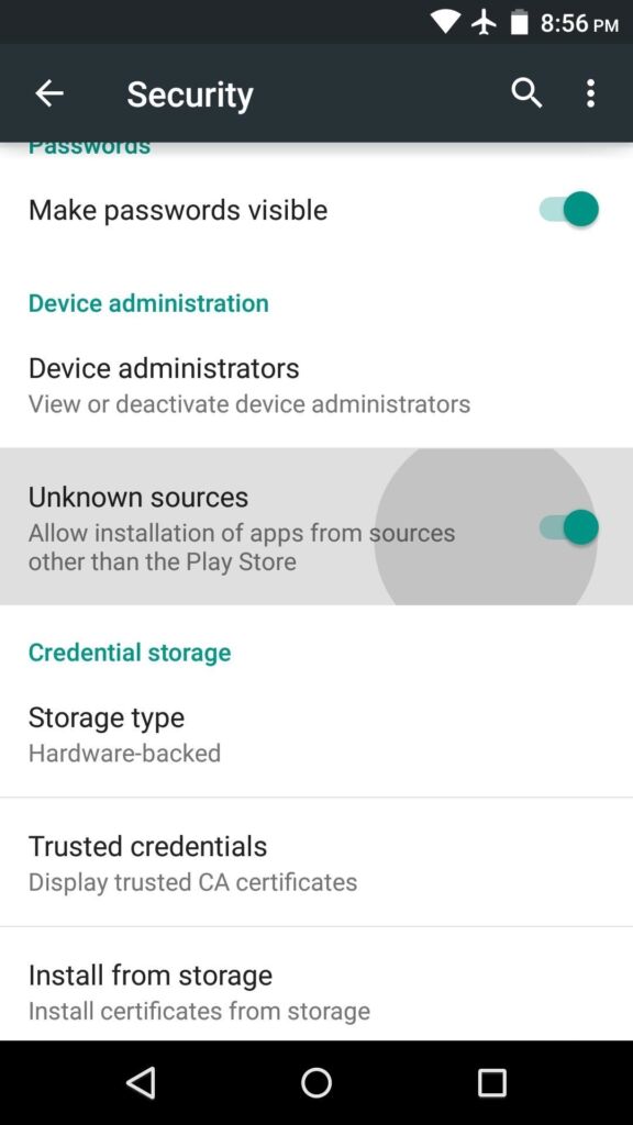 Izinkan Install Aplikasi Sumber Tidak Dikenal