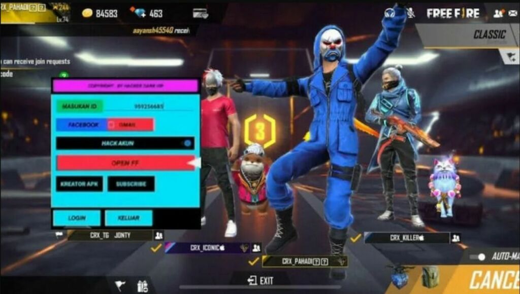 36 Apk Cheat FF Auto Headshot & Diamond Gratis 27 Download Sains Hacking Apk