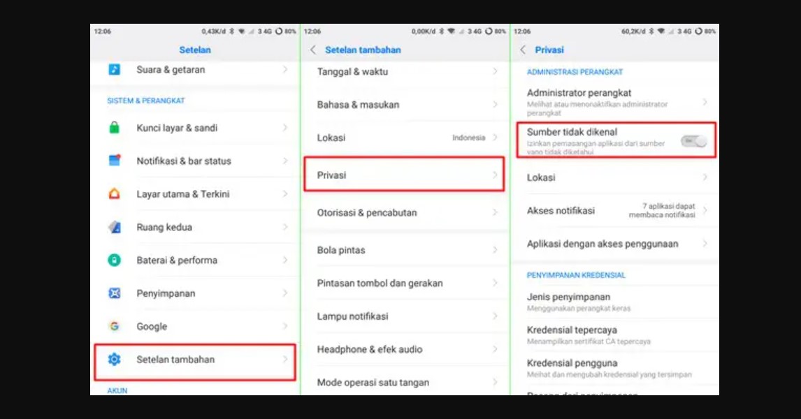 United Mods FF 3 Izinkan Install Dari Sumber Tidak Dikenal