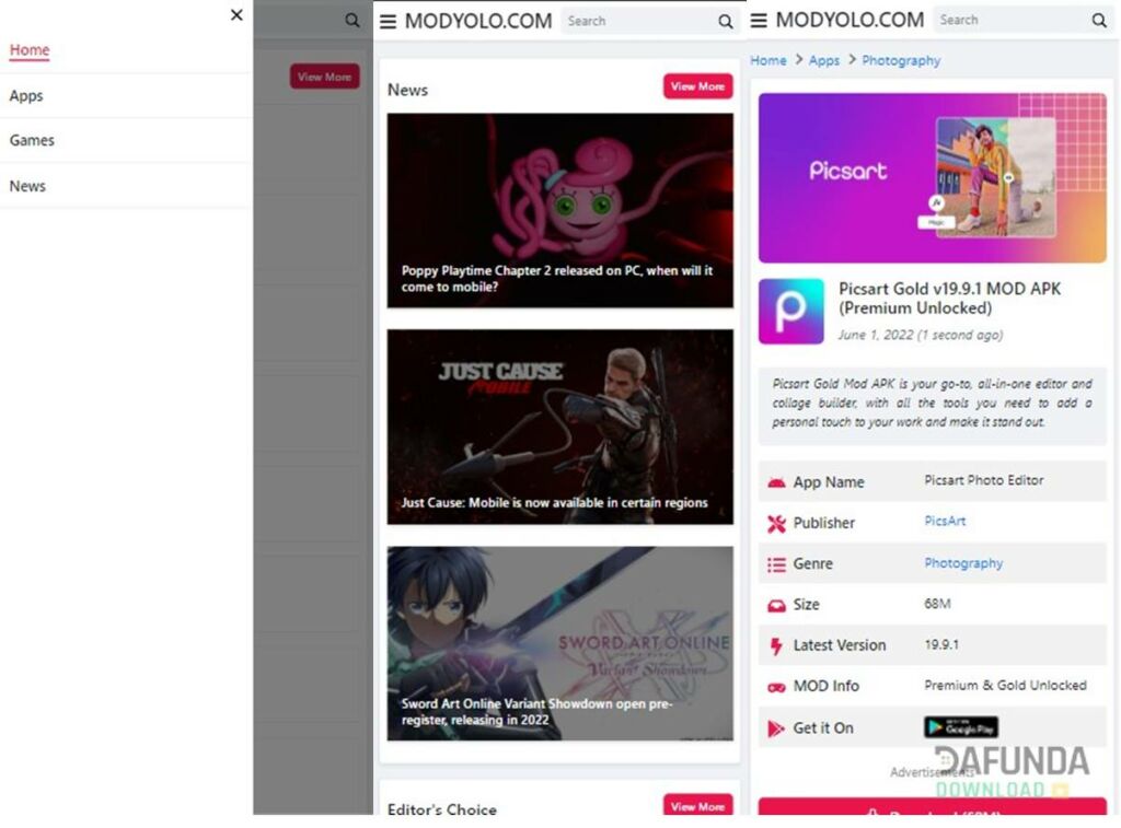 Modyolo APK, Situs Download Aplikasi MOD Populer 2 Fitur Unggulan Modloyo Apk