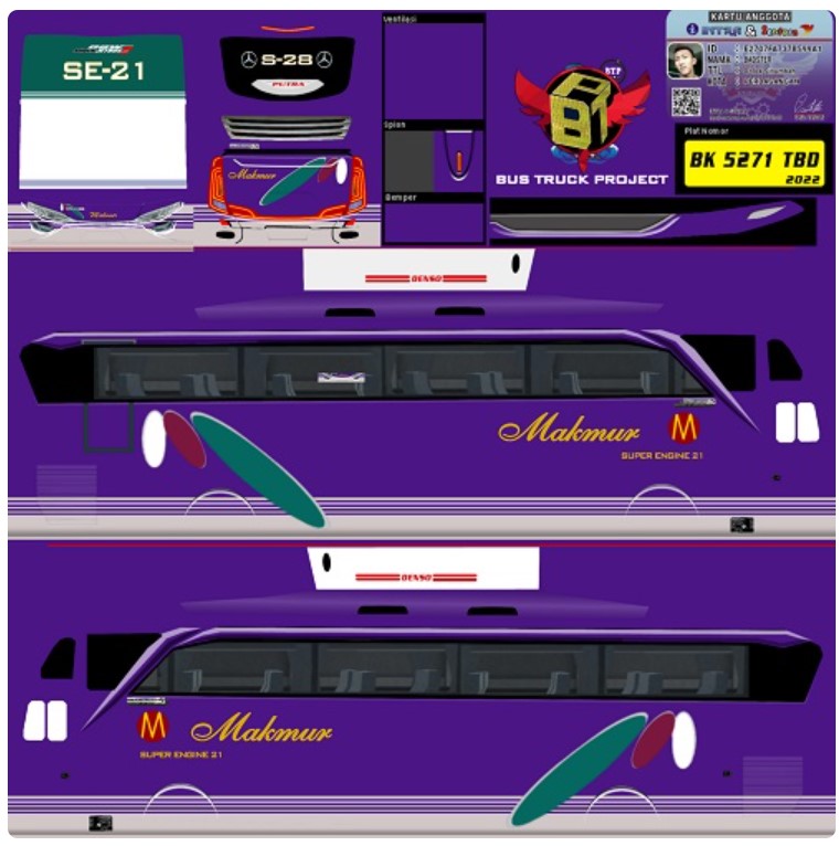 Livery Bus Makmur Sadewa Shd