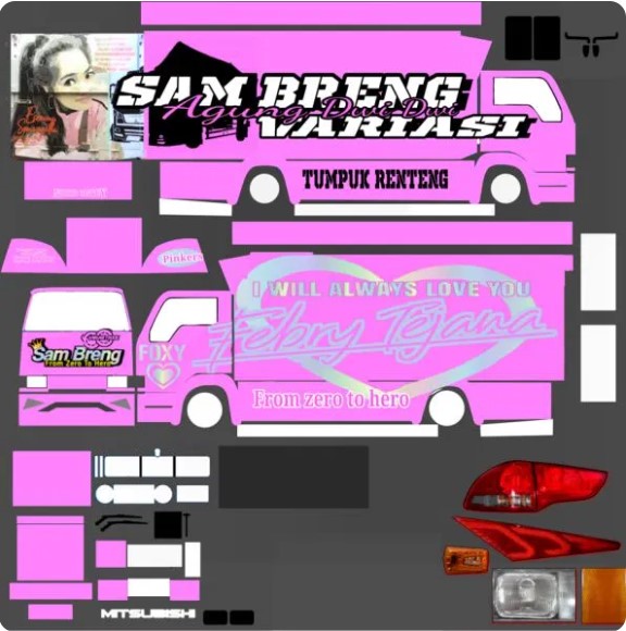 800+ Livery Truck Canter BUSSID Terbaru 39 Livery Bussid Canter Sam Breng