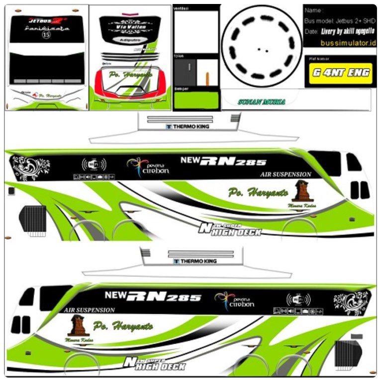 Livery Bussid Po Haryanto Nakula Shd