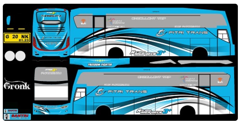 Livery Fitri Trans Biru Sadewa Shd