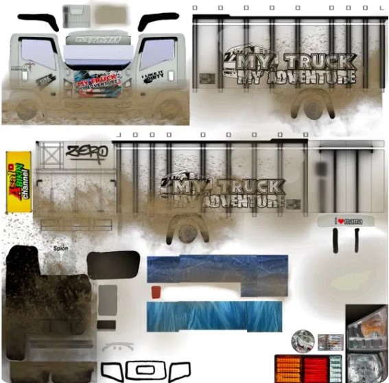 800+ Livery Truck Canter BUSSID Terbaru 13 Livery Nmr71 My Adventure Bussid