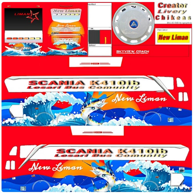 Livery Bus New Liman Nakula Shd