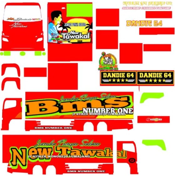 800+ Livery Truck Canter BUSSID Terbaru 26 Livery Truk Tribal Hino New Tawakal