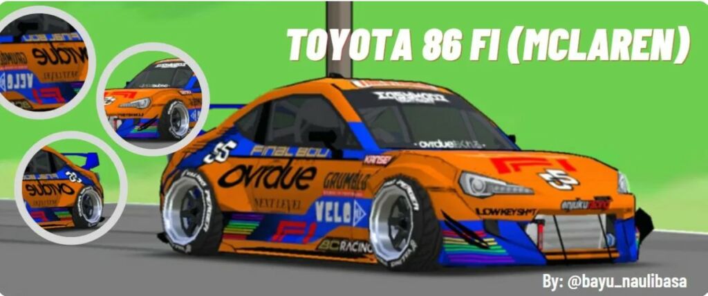 Toyota 86 Livery F1 Mclaren Team
