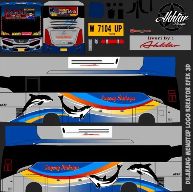 Livery Bus Hd Ori Sugeng Rahayu New 7104