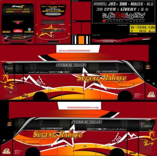 Livery Ori Bus Shd Jb3 Sugeng Rahayu Patas Guinevere