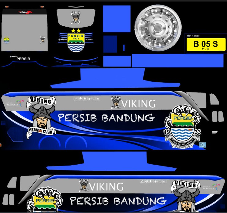 15 Livery Persib Kualitas Jernih Terbaru 2023 13 Livery Super High Decker Viking Bandung