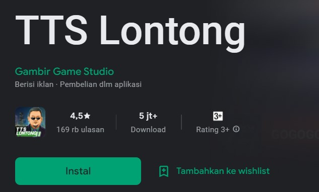 Install Tts Lontong Mod Apk