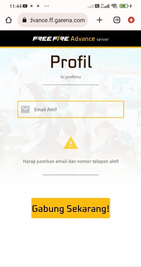 Masukkan Email Aktif