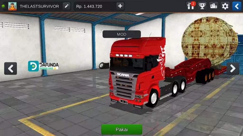Mod Bussid Truck Trailer Gratis untuk Game Simulasi Bus Simulator Indonesia 2 Mod Trailer Scania Oversize V2