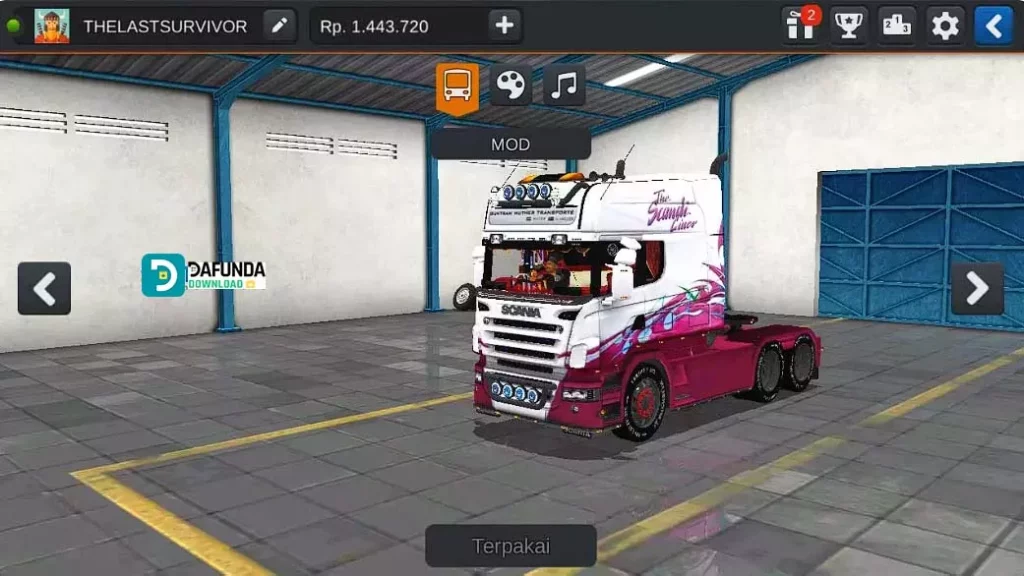 Mod Bussid Truck Trailer Gratis untuk Game Simulasi Bus Simulator Indonesia 15 Trailer Scania R580 Head Only Showtruck Contes
