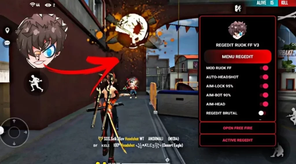 36 Apk Cheat FF Auto Headshot & Diamond Gratis 28 Aplikasi Regedit Ff