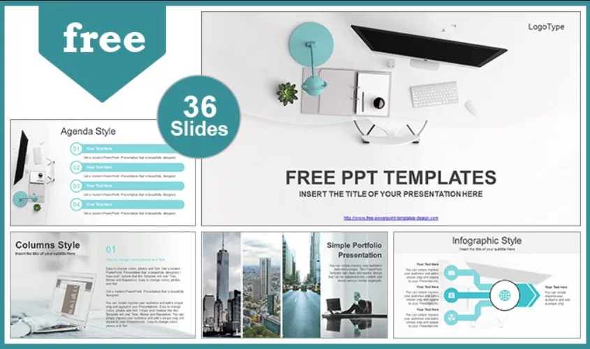 18 Template PPT Gratis Terbaru 2024 3 Template Simple Office