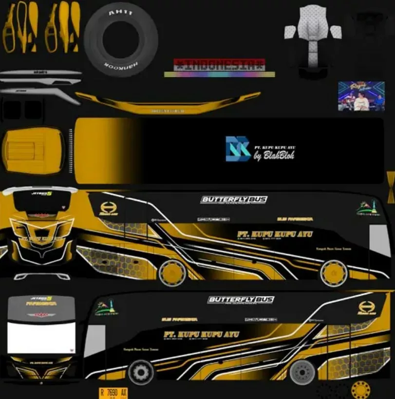 Livery Kupu Kupu Ayu Golden Eternal Jb5