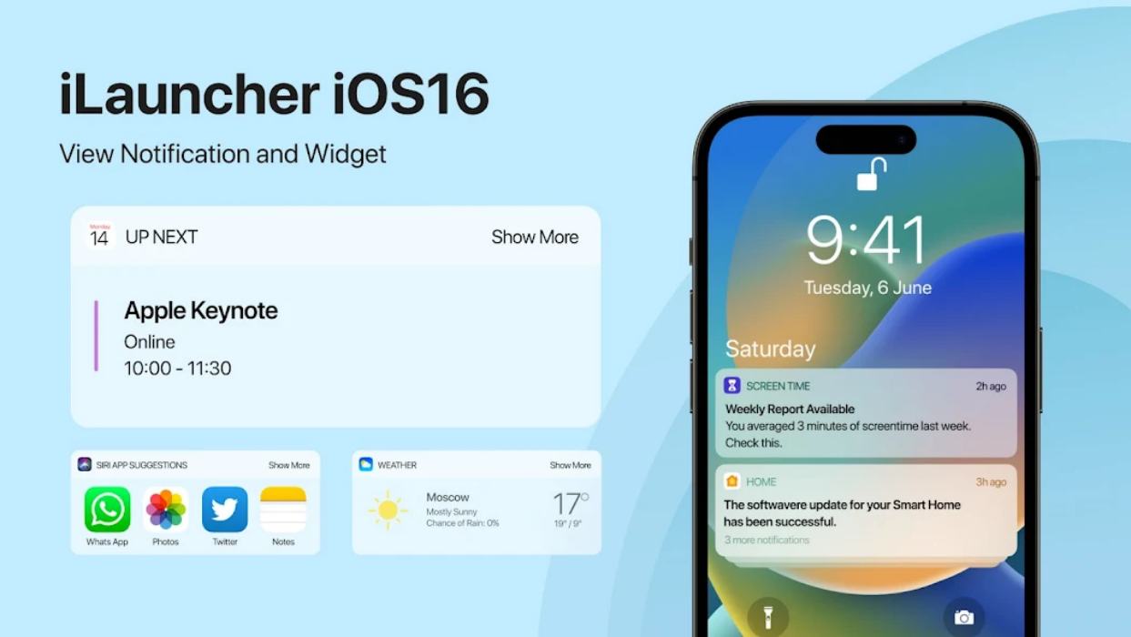 Launcher Ios 16 Mod Apk